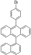 9-(4-溴苯基)-10-(1-萘基)蒽分子结构 (CAS 1160506-32-0)