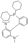 structure of CAS# 1160556-64-8, 2'-(Dicyclohexylphosphino)-N2,N2,N6,N6-tetramethyl[1,1'-biphenyl]-2,6-diamine