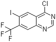 4-氯-6-碘-7-(三氟甲基)喹唑啉分子结构 (CAS 1160994-12-6)