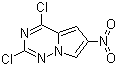 2,4-二氯-6-(硝基)吡咯并[2,1-f][1,2,4]三嗪分子结构 (CAS 1160995-45-8)