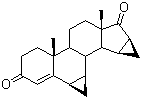 CAS # 116298-21-6, 6,7,15,16-Dimethylene-4-ene-3,17-androstenedione, 1H-Dicyclopropa[6,7:15,16]cyclopenta[a]phenanthrene-3,17(2H,10H)-dione