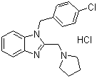 structure of CAS# 1163-36-6, Clemizole hydrochloride