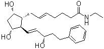 5-反式-比马前列素分子结构 (CAS 1163135-95-2)