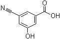 3-氰基-5-羟基苯甲酸分子结构 (CAS 1163141-57-8)