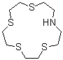 1,4,7,10-四硫杂-13-氮杂环十五烷分子结构 (CAS 116319-25-6)