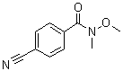 structure of CAS# 116332-64-0, 4-Cyano-N-methoxy-N-methylbenzamide