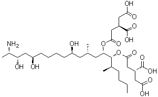 structure of CAS# 116355-83-0, Fumonisin B1