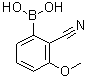structure of CAS# 1164100-84-8, B-(2-氰基-3-甲氧基苯基)硼酸