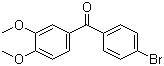 4-溴-3',4'-二甲氧基二苯甲酮分子结构 (CAS 116412-90-9)