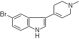 5-溴-3-(1-甲基-1,2,3,6-四氢-4-吡啶基)-1H-吲哚分子结构 (CAS 116480-53-6)