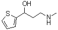 3-甲基氨基-1-(2-噻吩基)-1-丙醇分子结构 (CAS 116539-56-1)