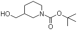 1-Boc-3-羟甲基哌啶分子结构 (CAS 116574-71-1)