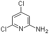 2-氨基-4,6-二氯吡啶分子结构 (CAS 116632-24-7)