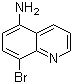5-氨基-8-溴喹啉分子结构 (CAS 116632-58-7)