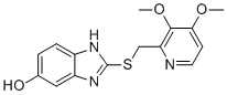 CAS # 1166386-02-2, Pantoprazole Impurity 27, 2-(((3,4-dimethoxypyridin-2-yl)methyl)thio)-1H-benzo[d]imidazol-5-ol