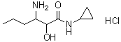 CAS 登录号：1166397-39-2, 3-氨基-N-环丙基-2-羟基己酰胺盐酸盐