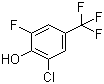 2-氯-6-氟-4-三氟甲基苯酚分子结构 (CAS 116640-09-6)
