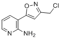 3-(3-(氯甲基)异恶唑-5-基)吡啶-2-胺分子结构 (CAS 1166997-20-1)