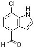 structure of CAS# 1167055-37-9, 7-氯-1H-吲哚-4-甲醛