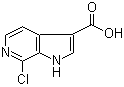 structure of CAS# 1167055-41-5, 7-氯-1H-吡咯并[2,3-c]吡啶-3-羧酸