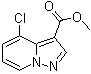 structure of CAS# 1167056-15-6, 4-Chloropyrazolo[1,5-a]pyridine-3-carboxylic acid methyl ester
