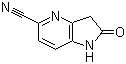 structure of CAS# 1167056-59-8, 2,3-Dihydro-2-oxo-1H-pyrrolo[3,2-b]pyridine-5-carbonitrile