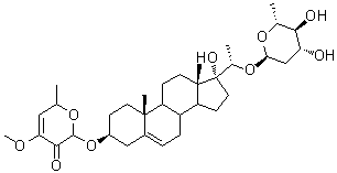 杠柳苷 M分子结构 (CAS 116782-73-1)