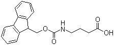4-(芴甲氧羰基氨基)丁酸分子结构 (CAS 116821-47-7)