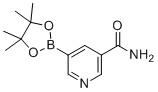 structure of CAS# 1169402-51-0, 5-(4,4,5,5-四甲基-1,3,2-二氧硼杂环戊烷-2-基)烟酰胺