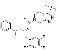 (2Z)-1-[5,6-二氢-3-(三氟甲基)-1,2,4-三唑并[4,3-a]吡嗪-7(8H)-基]-3-[[(1R)-1-苯乙基]氨基]-4-(2,4,5-三氟苯基)-2-丁烯-1-酮分子结构 (CAS 1169707-29-2)