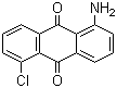 structure of CAS# 117-11-3, 1-Amino-5-chloroanthraquinone