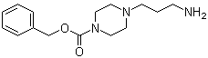4-(3-氨基丙基)-1-哌嗪羧酸苄酯分子结构 (CAS 117009-98-0)