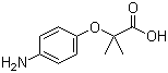 2-(4-氨基苯氧基)-2-甲基丙酸分子结构 (CAS 117011-70-8)
