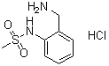 N-[2-(氨基甲基)苯基]甲烷磺酰胺盐酸盐分子结构 (CAS 1170256-90-2)