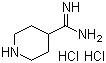 哌啶-4-甲脒二盐酸盐分子结构 (CAS 1170937-23-1)