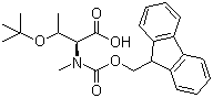 structure of CAS# 117106-20-4, N-Fmoc-N-Methyl-O-tert-butyl-L-threonine