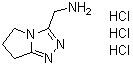 6,7-二氢-5H-吡咯并[2,1-c]-1,2,4-三唑-3-甲胺三盐酸盐分子结构 (CAS 1171236-13-7)