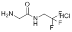 2-氨基-N-(2,2,2-三氟乙基)乙酰胺盐酸盐分子结构 (CAS 1171331-39-7)