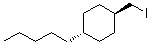 反式-1-(碘甲基)-4-戊基环己烷分子结构 (CAS 117138-33-7)