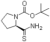 structure of CAS# 117175-41-4, N-Boc-2(R)-硫代脯氨酰胺
