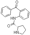 structure of CAS# 117186-74-0, (2S)-N-(2-苯甲酰基苯基)-2-吡咯烷甲酰胺