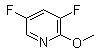 3,5-二氟-2-甲氧基吡啶分子结构 (CAS 1171918-06-1)