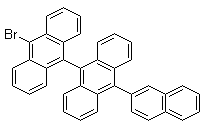 10-溴-10'-(2-萘基)-9,9'-联蒽分子结构 (CAS 1172087-81-8)