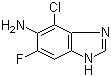 4-氯-6-氟-1H-苯并咪唑-5-胺分子结构 (CAS 117275-51-1)