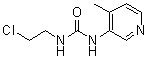 N-(2-氯乙基)-N'-(4-甲基-3-吡啶基)脲分子结构 (CAS 117298-91-6)