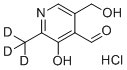 吡哆醛-d3盐酸盐分子结构 (CAS 1173023-49-8)