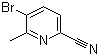 CAS # 1173897-86-3, 5-Bromo-6-methyl-2-pyridinecarbonitrile