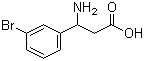 3-氨基-3-(3-溴苯基)丙酸分子结构 (CAS 117391-50-1)