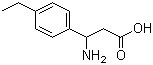structure of CAS# 117391-52-3, 3-氨基-3-(4-乙基苯基)丙酸