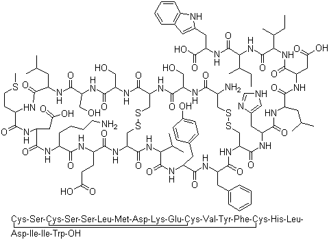 structure of CAS# 117399-94-7, 内皮素-1
